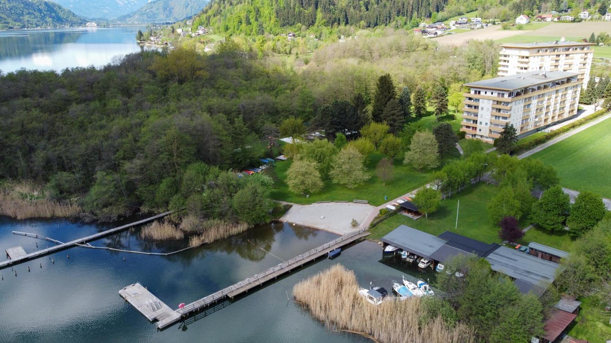 Ct-Gold Penthouse Bodensdorf Amatera Privater Seezugang Hallenbad, Skiarena Gerlitzen Exterior foto